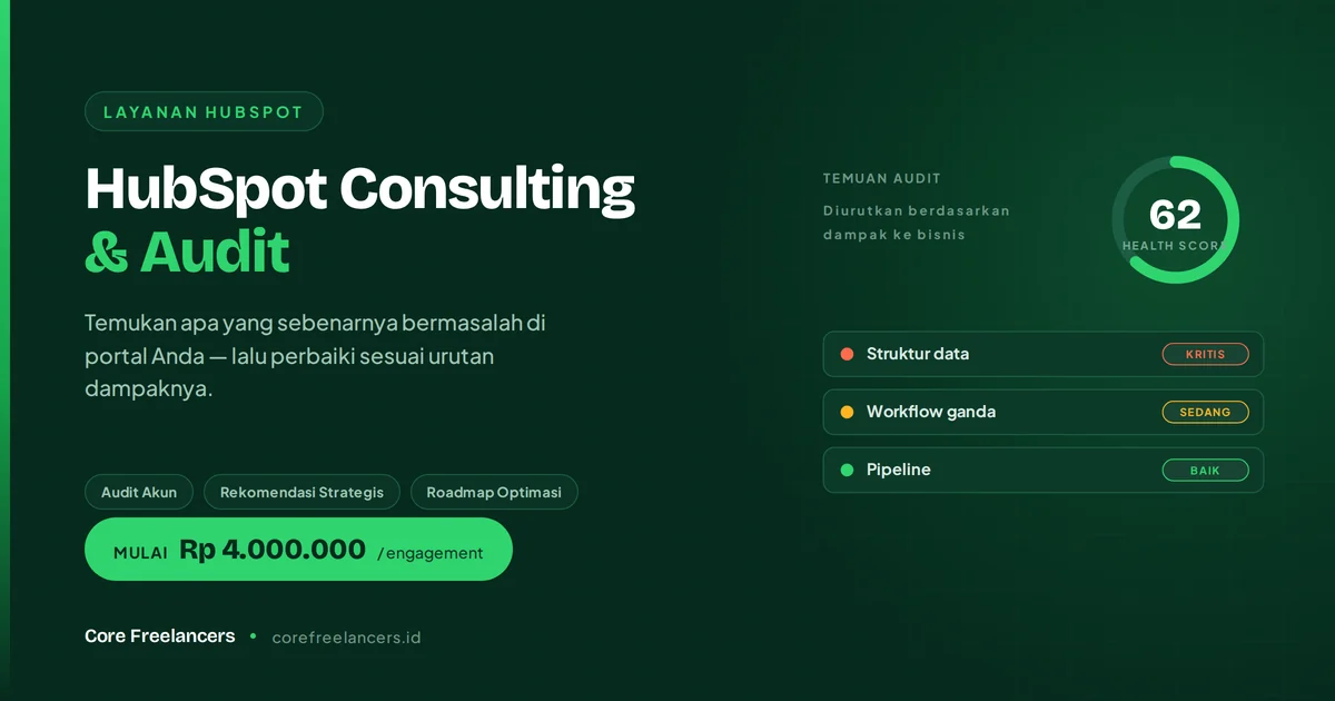 Jasa Audit & Konsultan HubSpot Indonesia
