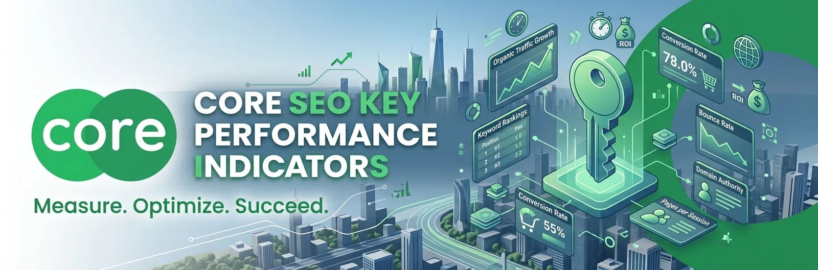 Key Performance Indicator jasa SEO Core Freelancers — DA, DR, Trust Flow, on-page score, dan output bulanan