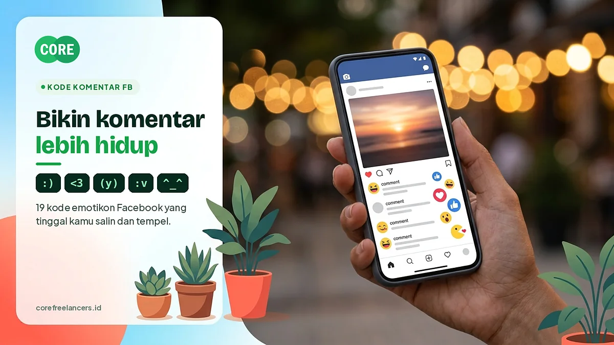 Kode komentar FB dan emoji di kolom komentar Facebook