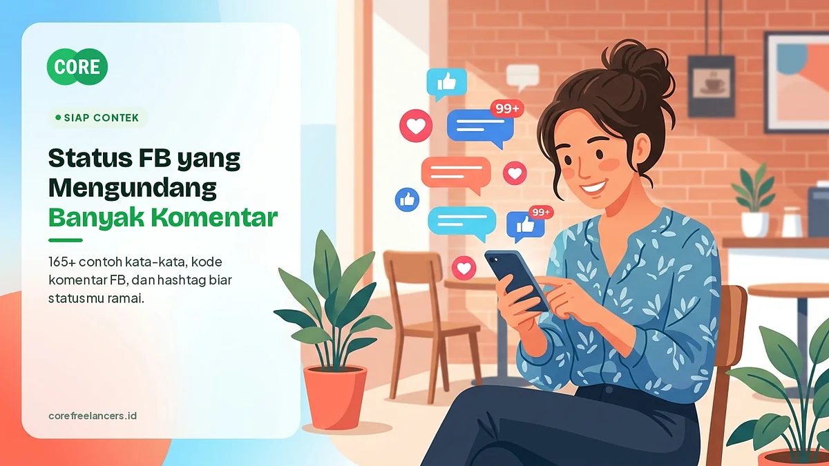 Ilustrasi status FB yang mengundang banyak komentar dan like