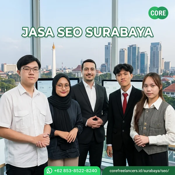 Tim jasa SEO Surabaya Core Freelancers — konsultasi via WhatsApp +62 853-8522-8240
